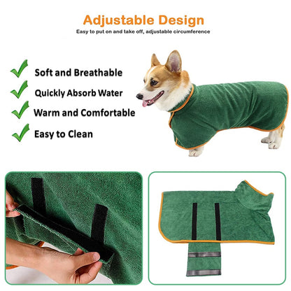 Dogs Bathrobe Bath Towel